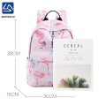 new style flamingo printing bags water-proof school bags backpack